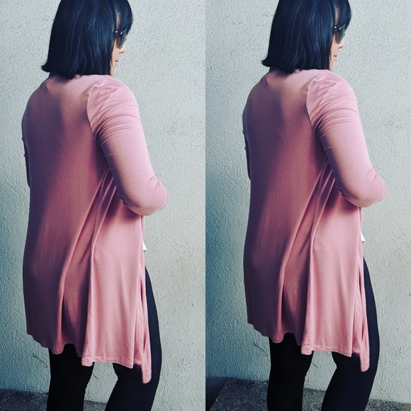 Waterfall Cardigan - Ash Rose - Picture 2 of 2